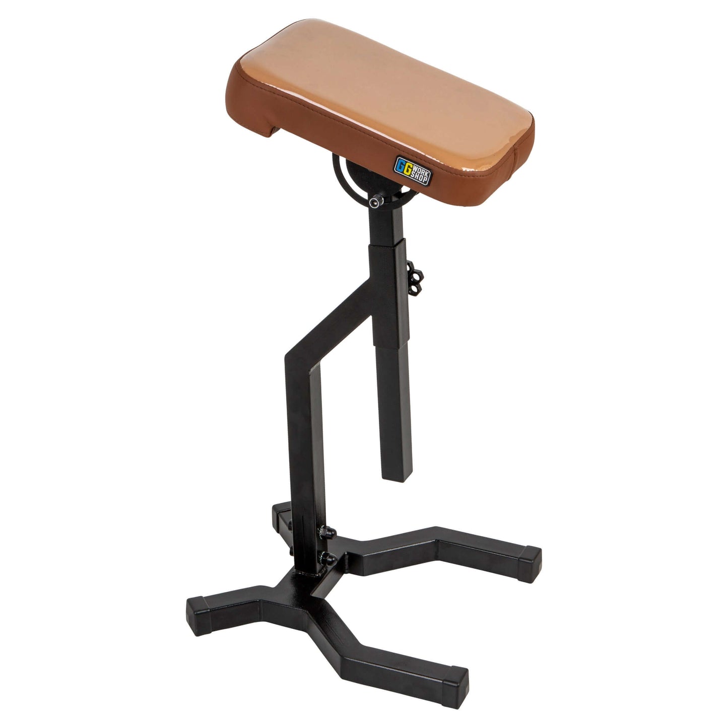 Adjustable tattoo armrest with cushioned vinyl pillow for clients, ideal for tattoo sessions.